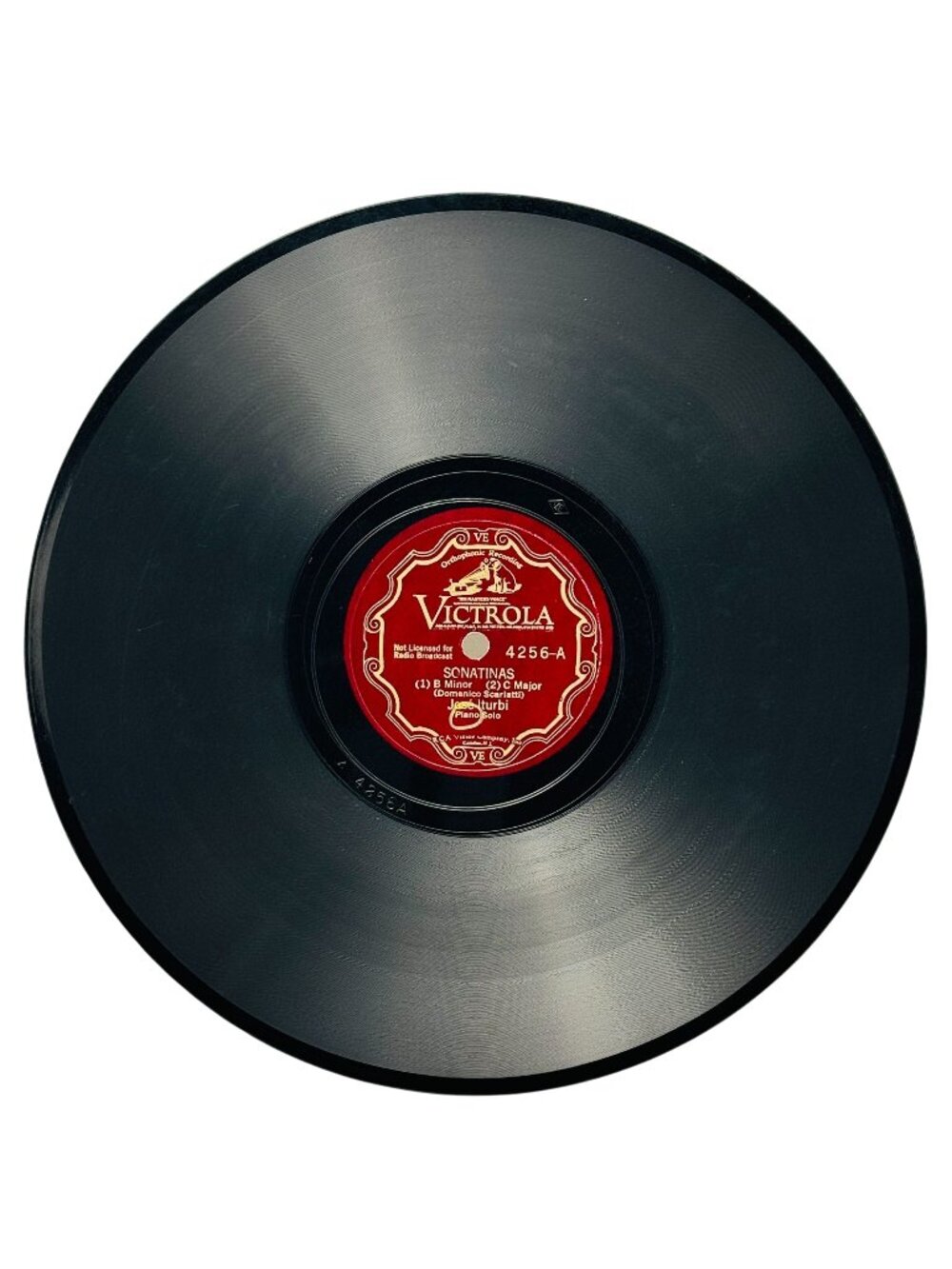 José Iturbi Sonatinas 10 Inch Shellac 78 RPM Record Victrola 4256 VG+